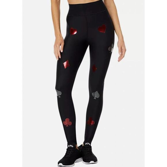 ULTRACOR Royal Flush KO Leggings Black High Waisted Compression Leggings Medium - Picture 1 of 8